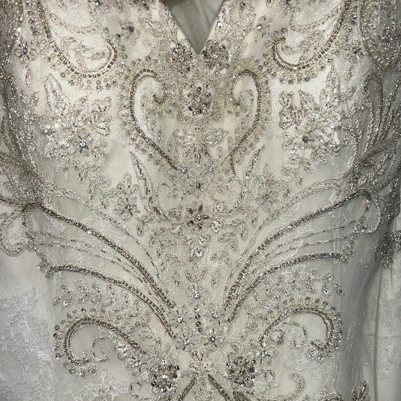 Plus Size Fitted Wedding Dress - Picture 4 of 4